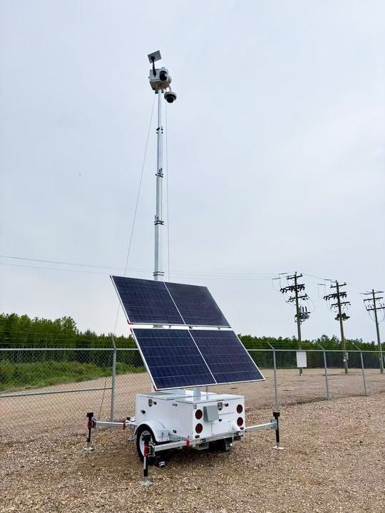 HiSOLO Mobile Solar Surveillance Trailer For North America Ready To Ship high quality