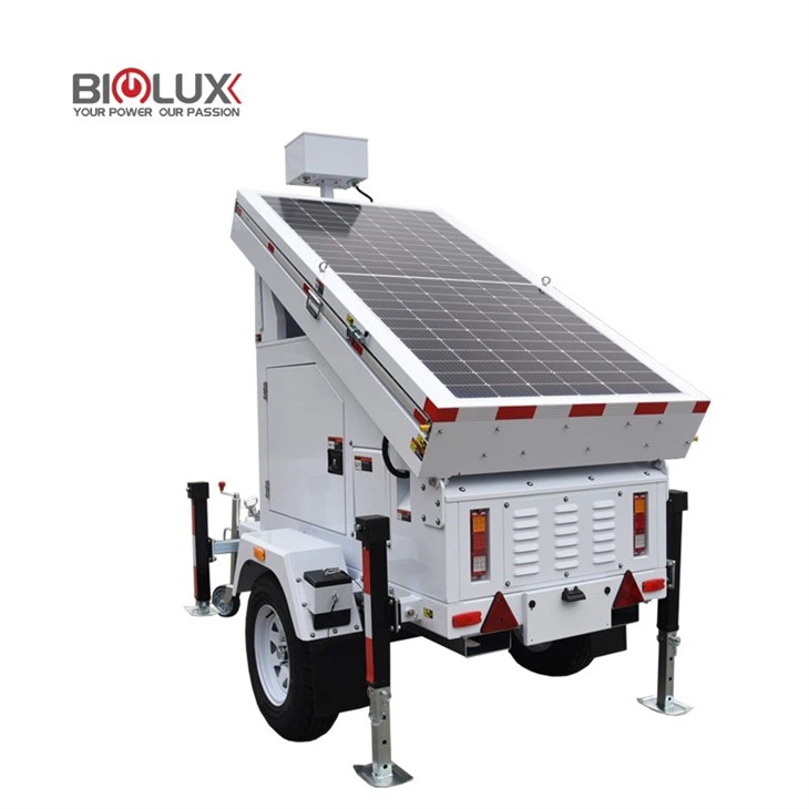 Off-Grid Solar CCTV Surveillance Trailers