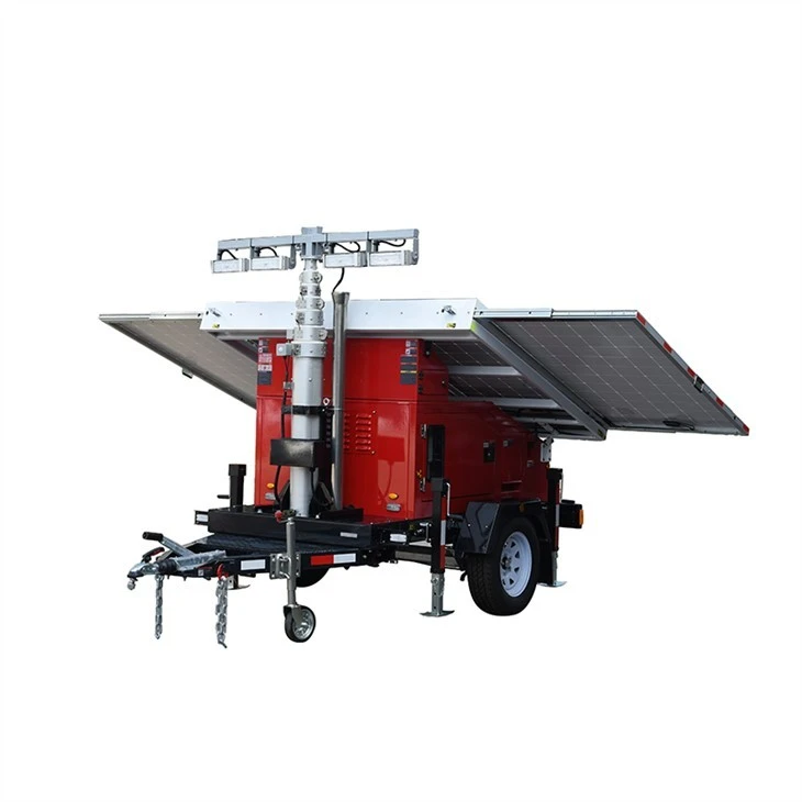 High Quality Solar Light Trailer With Al-Ko Axle