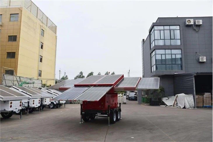 Solar Power Station With Mobile Trailer