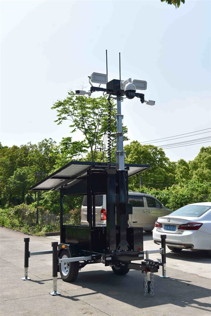 Solar Security Camera Outdoor Tower
