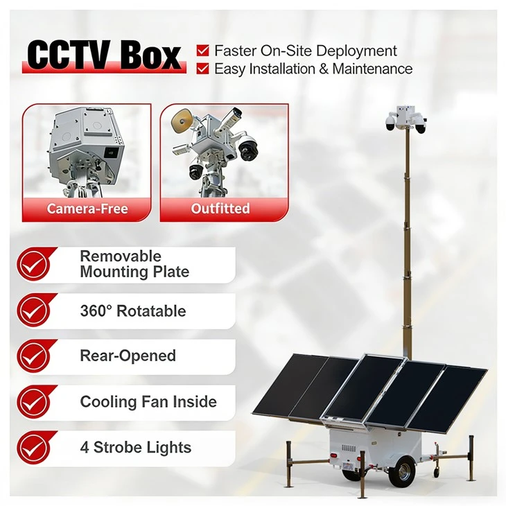 Solar Mobile Surveillance Tower Trailer best